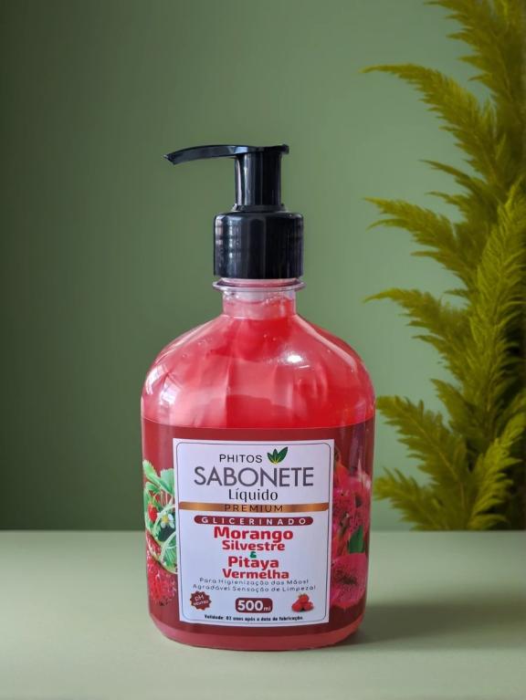 SABONETE 500ML MORANGO SILVESTRE & PITAYA VERMELHA