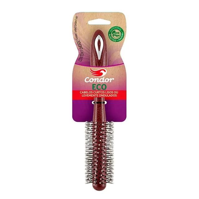 ESCOVA P/ CABELO CONDOR ECO MODELAR CURTOS LISOS OU LEVEMENTE ONDULADOS