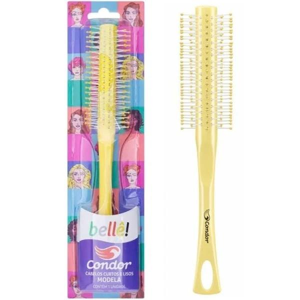 ESCOVA P/ CABELOS CURTOS E LISOS  MODELA BELLÊ