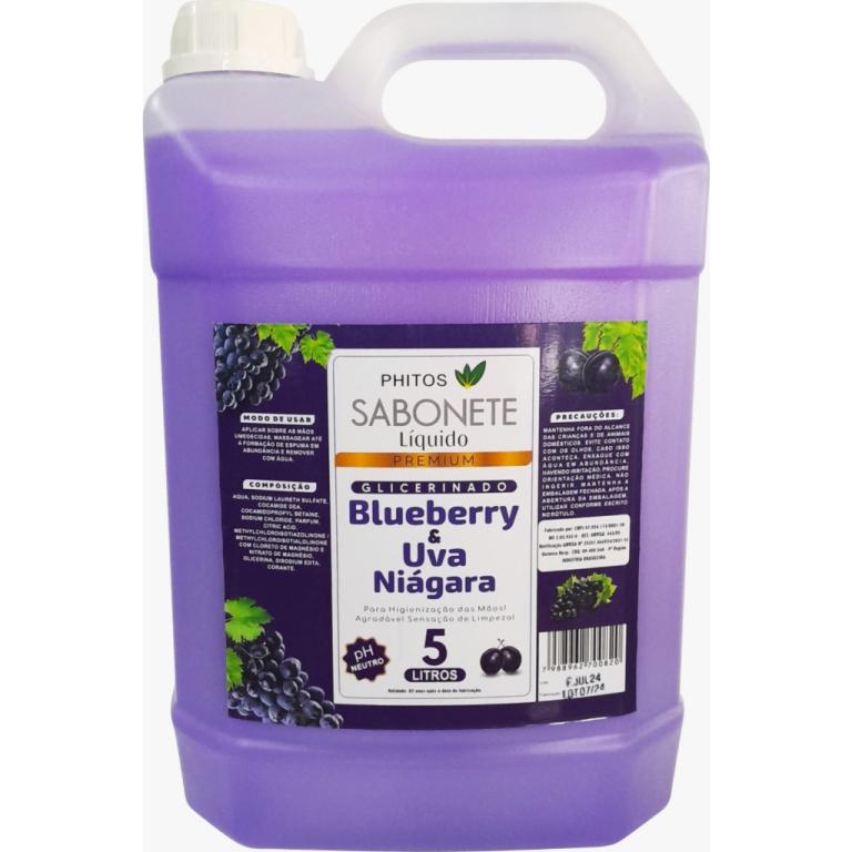 SABONETE 5L BLUEBERRY & UVA NIÁGARA   PH NEUTRO