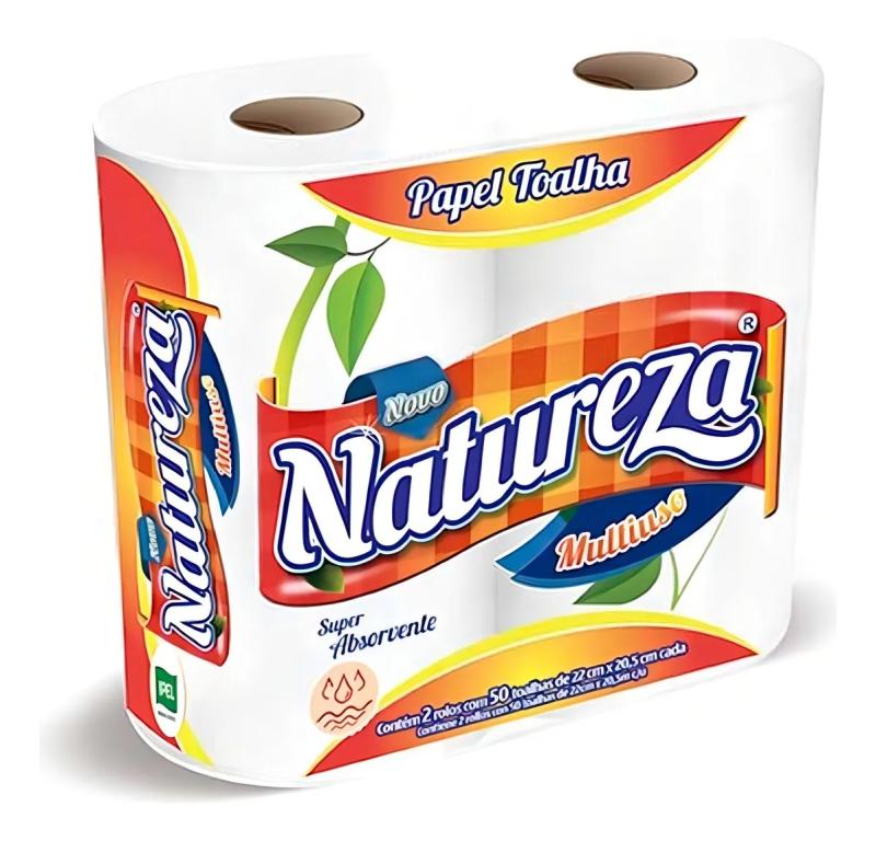 PAPEL TOALHA NATUREZA 2RL C/50MT