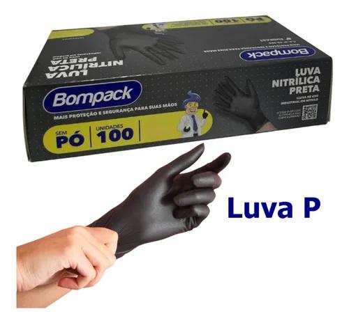 LUVA NITRILICA P C/100 S/PÓ