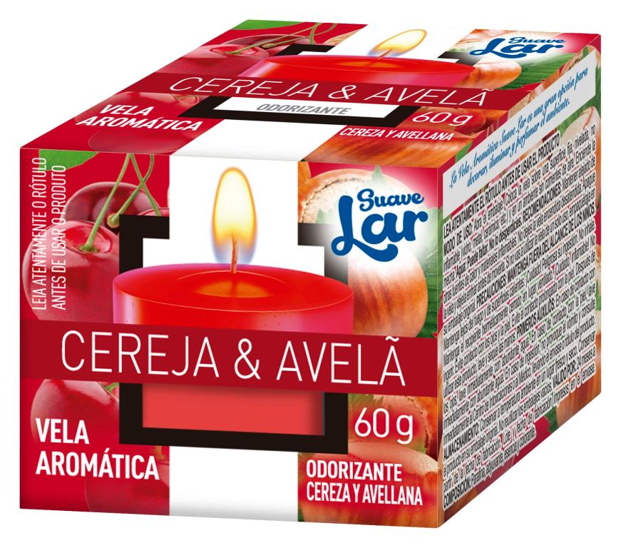 VELA AROMATICA CEREJA & AVELÃ 60GR