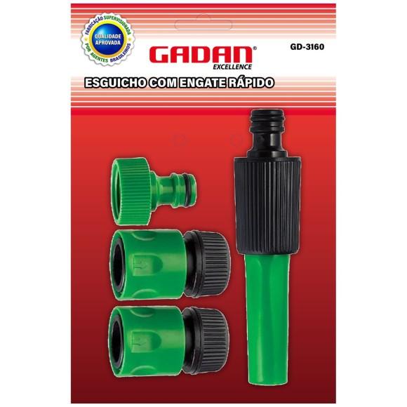 KIT ESGUICHO ENGATE RÁPIDO P/ MANGUEIRA