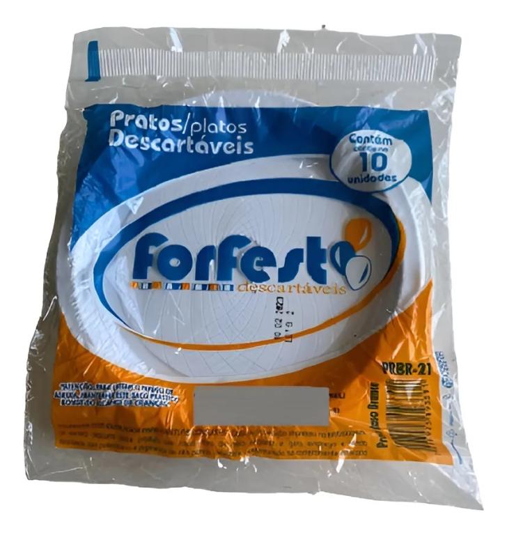 PRATO FUNDO 21CM BRANCO C/10UN