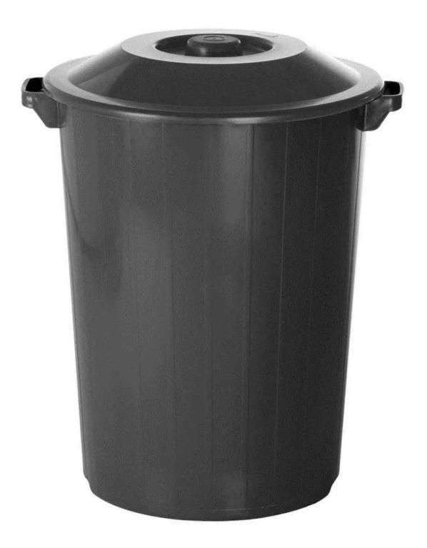 LIXEIRA RECYCLE 35 L PRETA