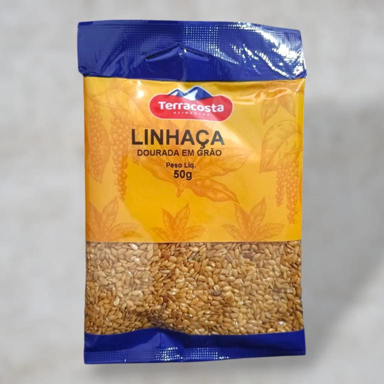 LINHACA DOURADA GRAO TERRACOSTA 50G