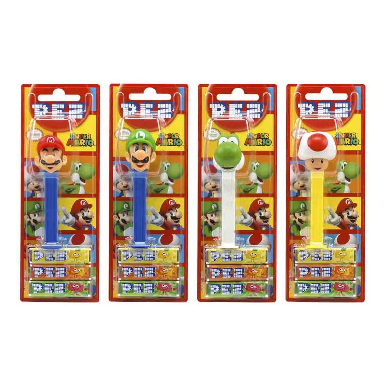 PEZ BLISTER 1+3 SUPER MARIO 6UN