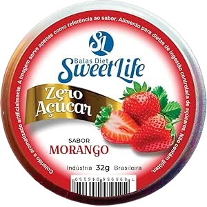 BALA DIET SWEET LIFE LATA MORANGO 6 UN 32GR