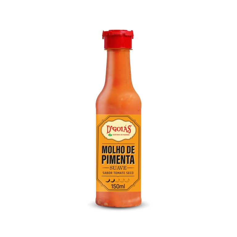 MOLHO DE PIMENTA SABOR TOMATE SECO SUAVE DGOIAS 150ML