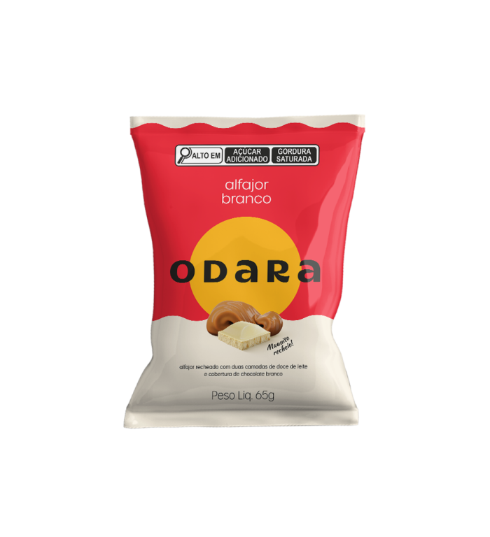 ALFAJOR CLASSICO ODARA BRANCO 65GR 12UN