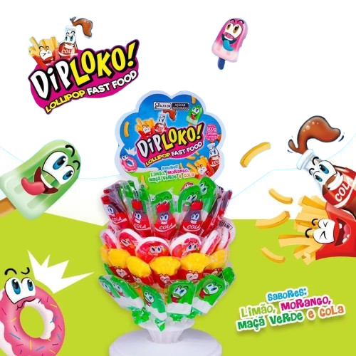 LOLLIPOP FAST FOOD 60UN