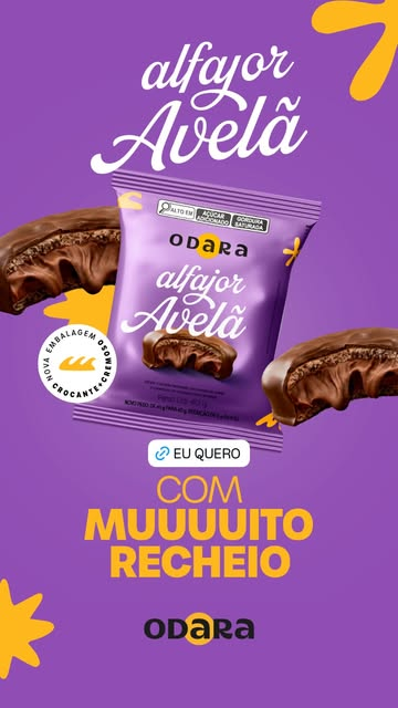 ALFAJOR CROCANTE AVELA 40GR 12UN