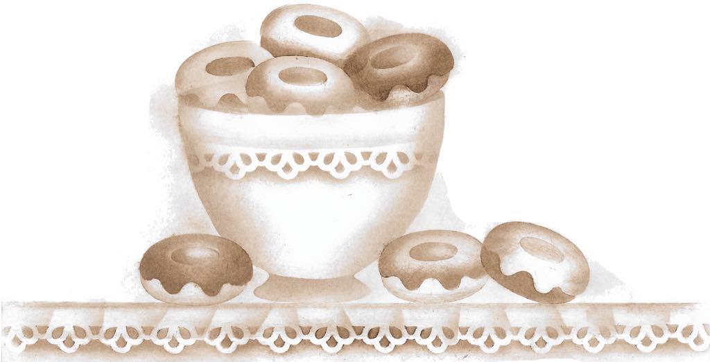 Tigela e Donuts