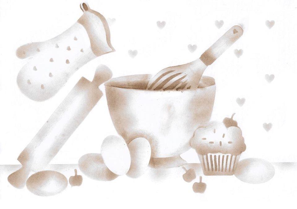 Jogo de Cozinha, cupcakes e ovos