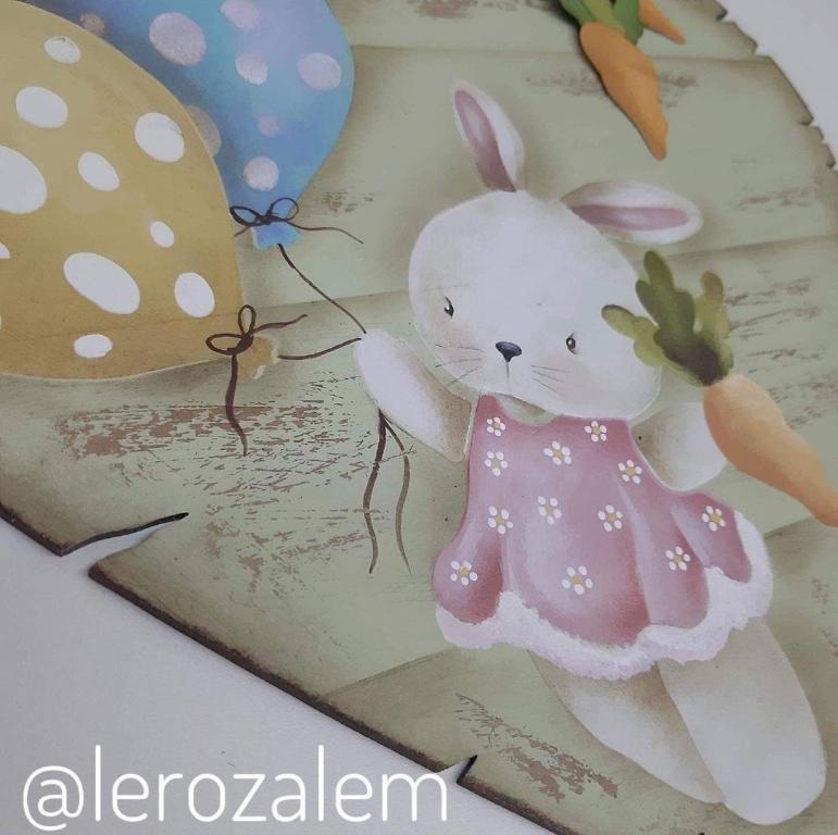 Curso Coelhinha com balões - Lê Rozalem