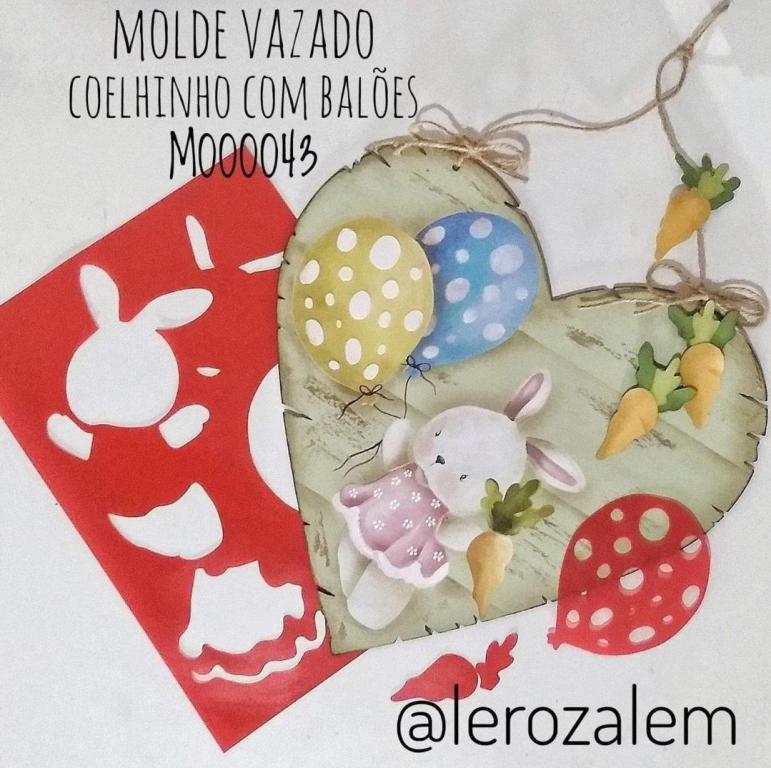 Curso Coelhinha com balões - Lê Rozalem