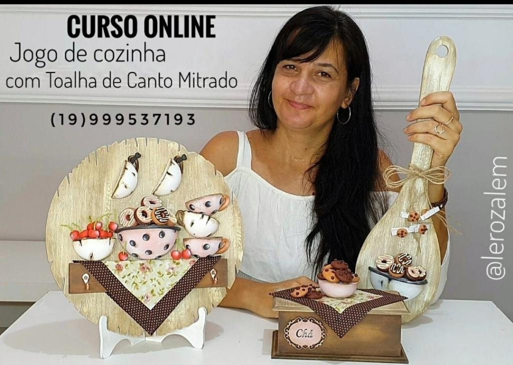 Curso Conjunto de chá & Toalha de canto mitrado