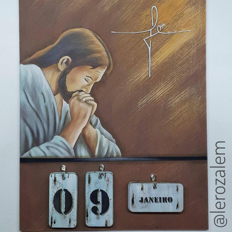 Curso online- Jesus Orando - com molde vazado