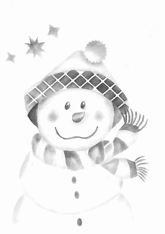 Boneco de Neve com touca