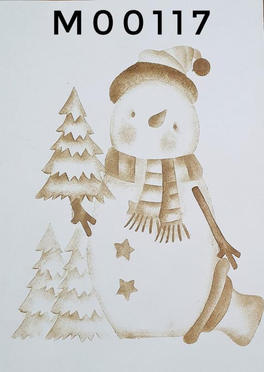 Boneco de neve com a arvore