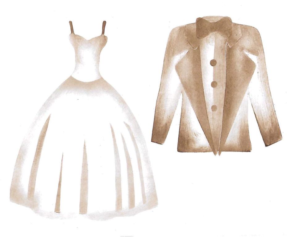 Roupas de casmento(molde duplo)