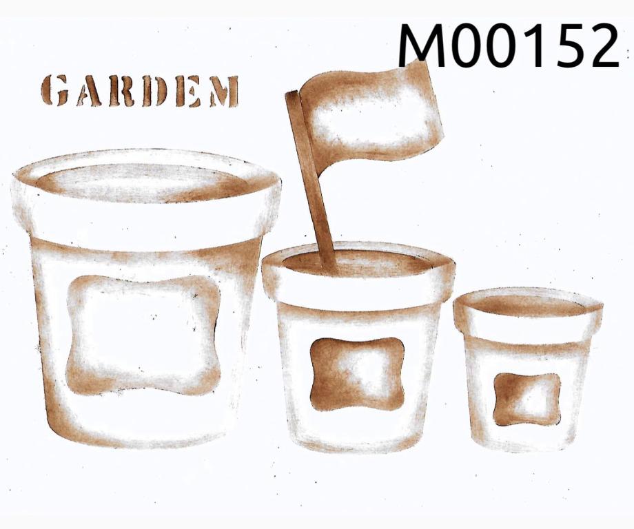 vasos 3 tamanhos e plaquinhas