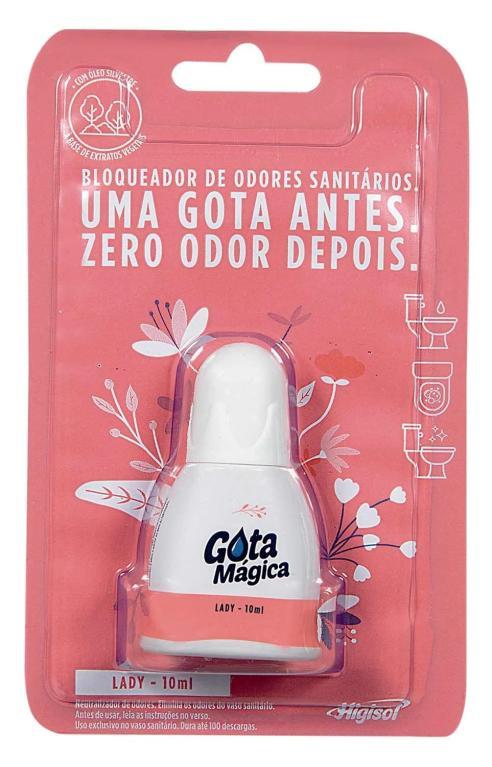 Gota Mágica Lady Frasco 10ML, Higisol, PIRISA