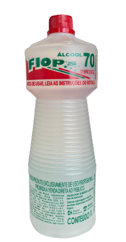 Alcool Líquido 70° 1L, FLOPS