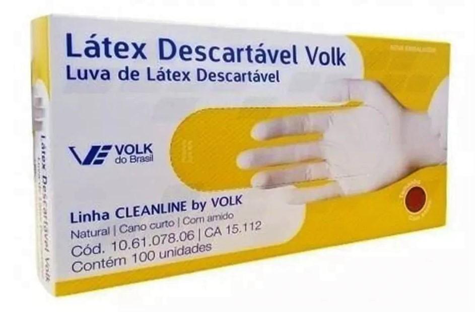 Luvas Procedimentos Latex Tam. M, VOLK