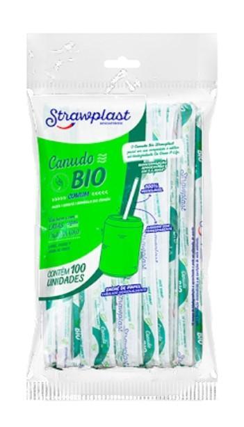 Canudo It's Biodegradável Comum Sachê Papel 5mm, ESTRAWPLAST