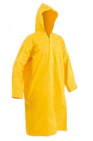 Capa de Chuva PVC, Tam. G, (Manga e Capuz), Amarelo, CENCI