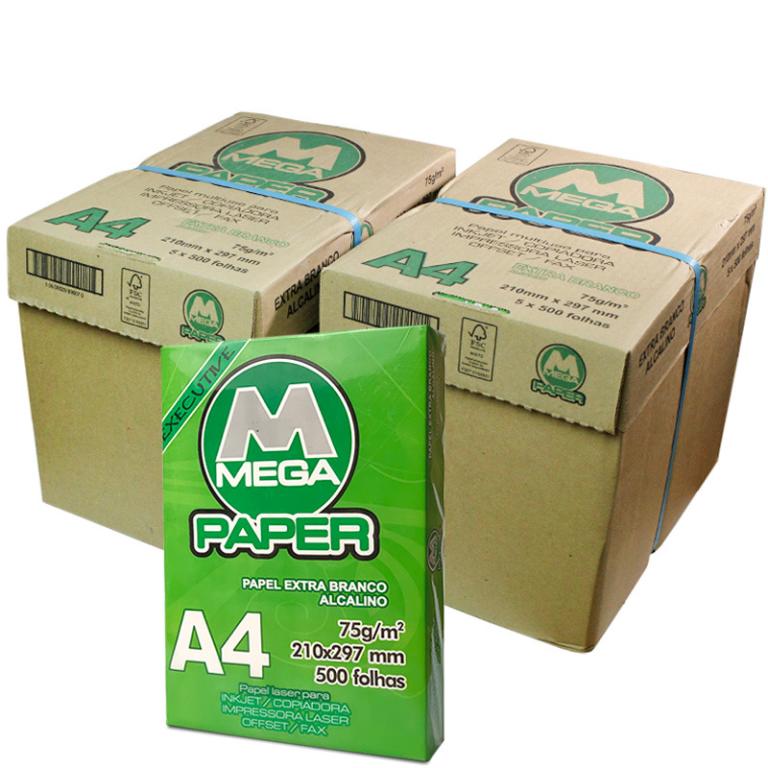 Papel A4 Mega Paper 75g/m² (210mmx297mm), MEGA PAPER
