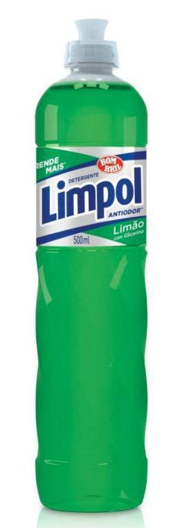 Detergente Líquido Limão 500ml, LIMPOL