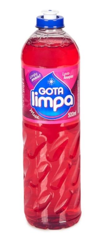 Detergente Líquido Maçã 500ml, GOTA LIMPA