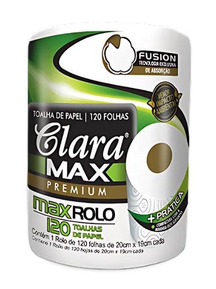 Toalha De Papel CLARA MAX PREMIUM 120 Folhas, 20cmx19cm, CLARAMAX