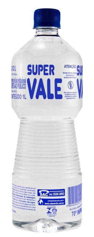 Alcool Líquido 70° INPM 1L, SUPERVALE