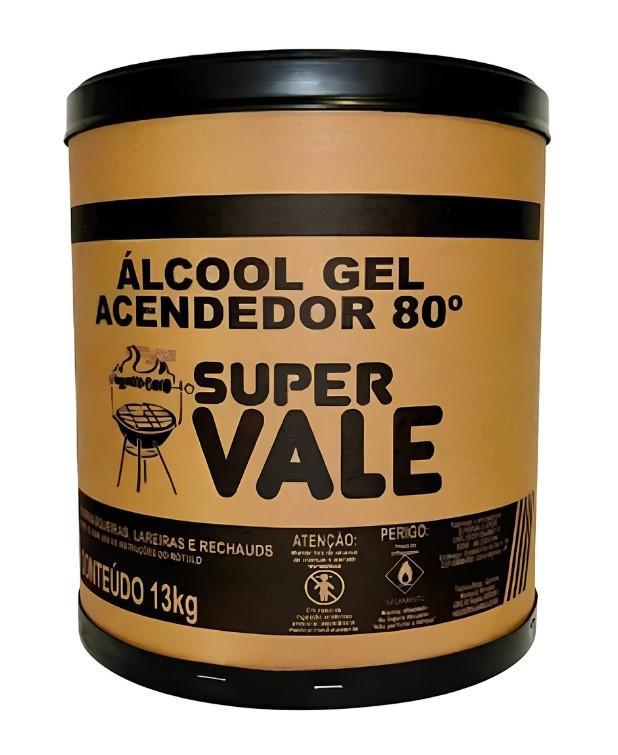 Alcool Gel Rechaud 13kg, 80° (p/queima), SUPERVALE