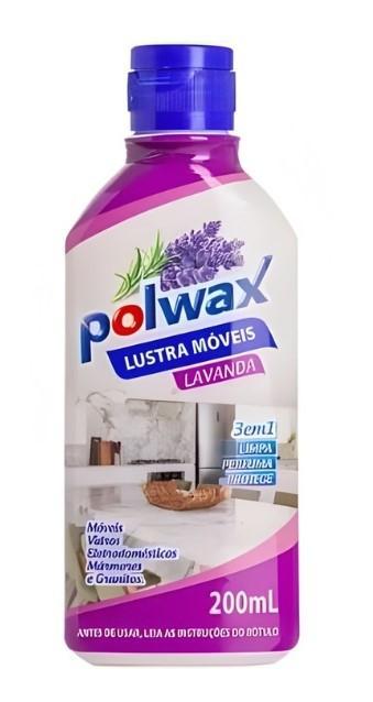 Lustra Móveis Lavanda 200ml, POLWAX