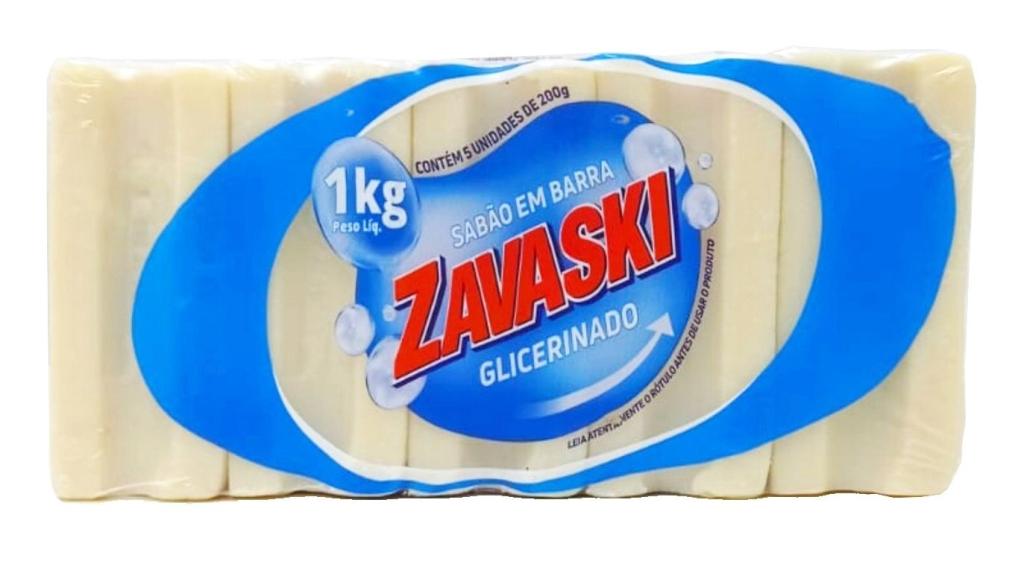 Sabão Glicerinado 10x5x200gr, ZAVASKI