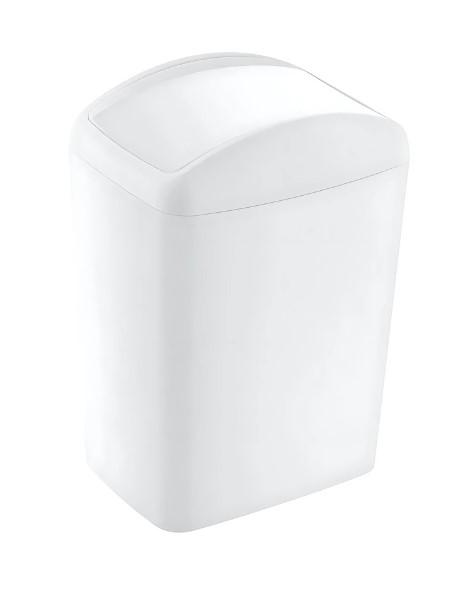 Lixeira Plástica Basculante 40L branca, MOOD, NOBRE