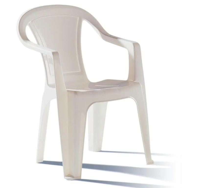 Cadeira Oggi Branca Reforçada(Carga Máxima 182kg), PISANI