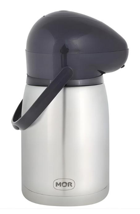 Garrafa Térmica Pressão 1,3L, Nobile, Inox, MOR