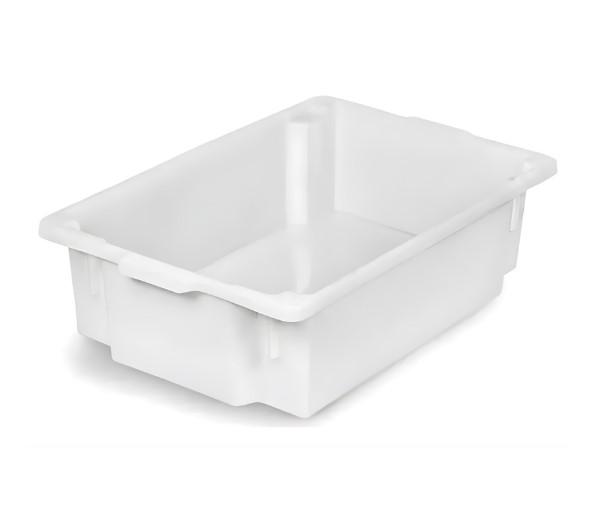 Contentor Plástico,  Bandeja Branca CN36, 608x408x154,5mm, PISANI