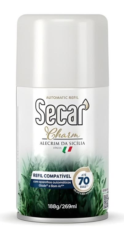 Refil p/aparelho Spray Automático, Charm Alecrim Da Silicia, 250ml, SECAR