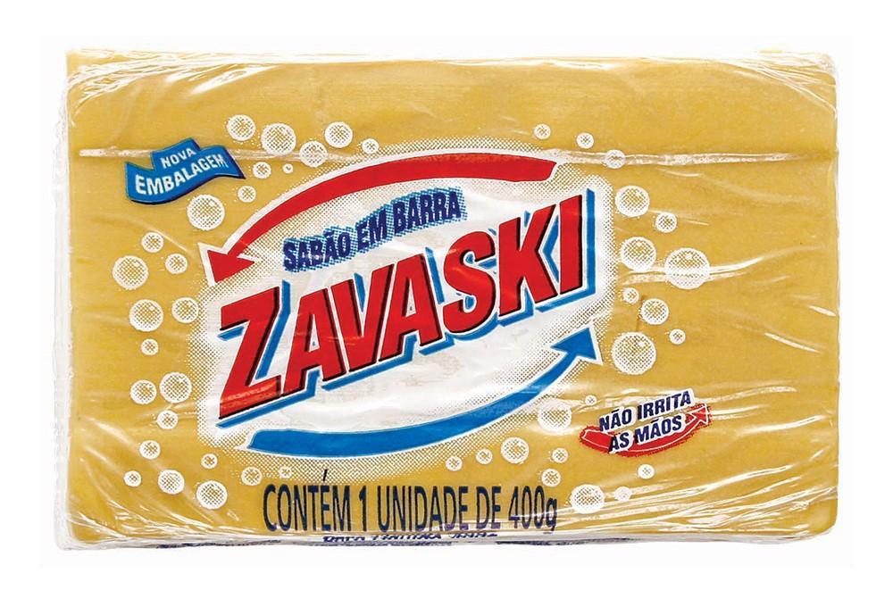 Sabão Tradicional Amarelo 400gr, ZAVASKI