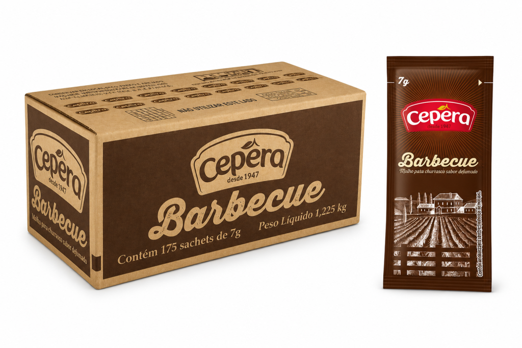 Molho Barbecue Sachê 7g, CEPERA