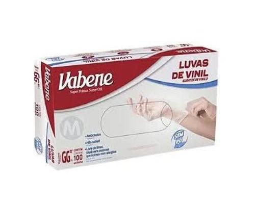 Luva Procedimentos Vinil, C/Pó, Tam. GG, VABENE