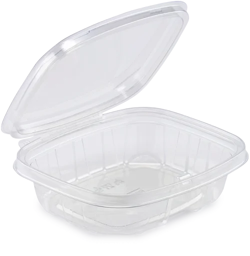 Pote Transparente Retangular (F951), C/Lacre Tam.: 14x11x3,6xm, 240ml, FIBRAFORM