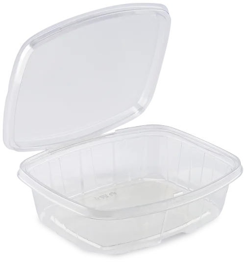 Pote Transparente Retangular (F981), C/Lacre Tam.: 18,3x15,5x5cm, 710ml, FIBRAFORM